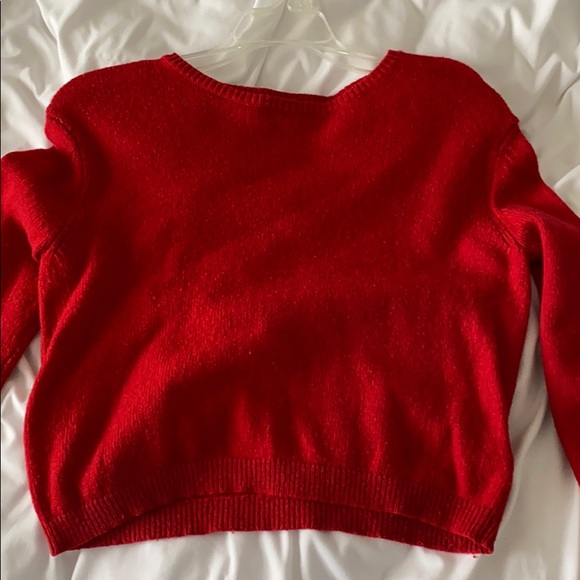 Brandy Melville red knit sweater - Picture 1 of 2